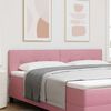 vidaXL T&ecirc;te de lit LED avec des lumi&egrave;res &agrave; LED Rose 180 cm Polyester