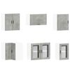 vidaXL Ensemble d'armoires de cuisine 11 pcs Porto bois d'ing&eacute;nierie