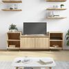 vidaXL Meuble TV Ch&ecirc;ne sonoma 160x35x55 cm Bois d'ing&eacute;nierie