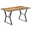 vidaXL Table à manger 140x80x76 cm Bois de récupération massif