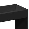 vidaXL Buffet haut noir 92x33x100 cm bois d'ing&eacute;nierie