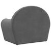 vidaXL Canap&eacute;-lit pour enfants anthracite peluche douce