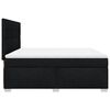 vidaXL Sommier &agrave; lattes de lit avec matelas Noir 180x200 cm Tissu