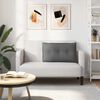 vidaXL Coussin de Dos Gris fonc&eacute; 80 x 19 x 50 cm tissu
