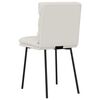 vidaXL Chaises &agrave; manger lot de 2 Cr&egrave;me Velours