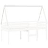 vidaXL Toit de lit pour enfants blanc 199x95,5x88cm bois de pin massif