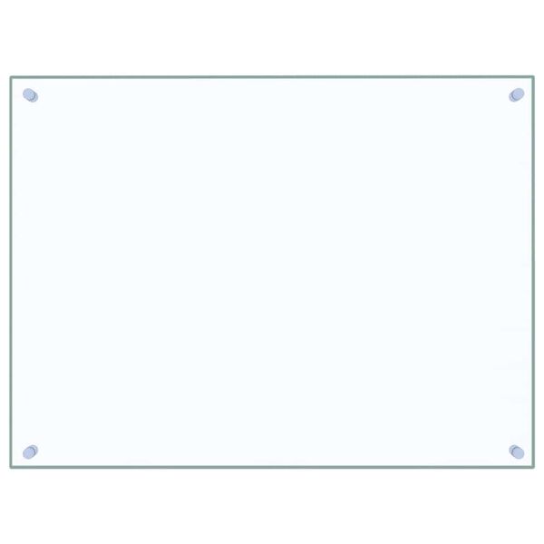 vidaXL Dosseret de cuisine Transparent 80x60 cm Verre trempé