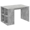 FMD Bureau avec &eacute;tag&egrave;res lat&eacute;rales 117x73x75 cm Couleur b&eacute;ton