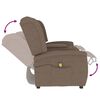 vidaXL Fauteuil de massage inclinable porte-gobelet 2 places taupe