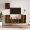 vidaXL Ensemble de meubles TV 5 pcs Ch&ecirc;ne fum&eacute; Bois d'ing&eacute;nierie