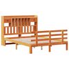 vidaXL Lit biblioth&egrave;que sans matelas cire marron 150x200 cm pin massif