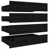 vidaXL Cadre de lit sans matelas avec tiroirs noir