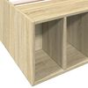 vidaXL Cadre de lit sans matelas ch&ecirc;ne sonoma 75x190 cm