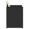 vidaXL Chaises de jardin lot de 4 avec coussins noir r&eacute;sine tress&eacute;e