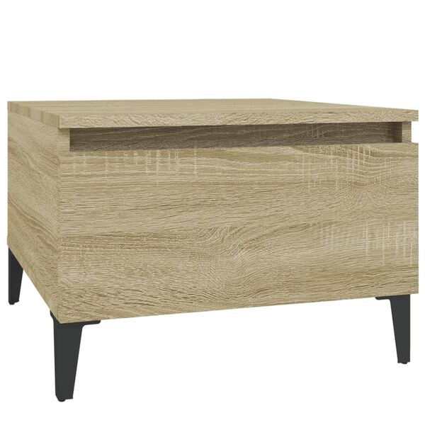 vidaXL Table d'appoint Chêne sonoma 50x46x35 cm Bois d'ingénierie
