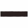 vidaXL Dessus de table bois massif trait&eacute; bordure assortie