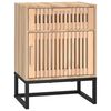 vidaXL Table de chevet 40x30x55,5 cm bois d&rsquo;ing&eacute;nierie et fer
