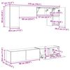 vidaXL Ensemble meuble TV 4 pcs Gris Sonoma Bois d'ing&eacute;nierie