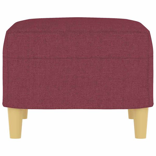 vidaXL Repose-pied Rouge bordeaux 60x50x41 cm Tissu