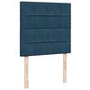 vidaXL Sommier &agrave; lattes de lit avec matelas Bleu fonc&eacute; 90x190 cm