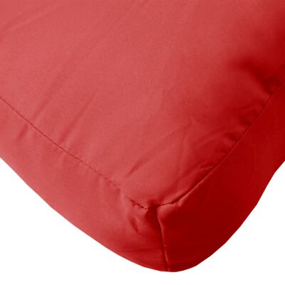 vidaXL Coussin de palette rouge 60x60x12 cm tissu