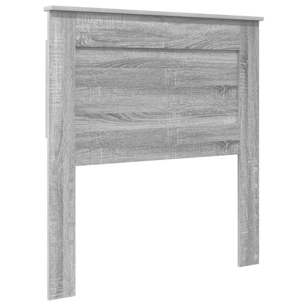 vidaXL T&ecirc;te de lit Gris Sonoma 75 cm Bois d'ing&eacute;nierie