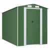 vidaXL Abri de jardin Vert 192x357x223 cm Acier galvanis&eacute;