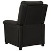 vidaXL Fauteuil inclinable Noir Tissu