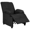 vidaXL Fauteuil inclinable noir tissu microfibre