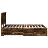 vidaXL Cadre de lit Ch&ecirc;ne fum&eacute; 140 x 200 cm Bois d'ing&eacute;nierie