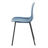 Venture Home Chaises &agrave; manger lot de 2 Arctic plastique noir et bleu