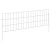 vidaXL Cl&ocirc;ture de jardin avec piquets 12 pcs 95 x 30 cm Mesh Argent&eacute;