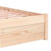 vidaXL Cadre de lit sans matelas blanc bois massif 100x200 cm