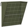vidaXL R&acirc;telier &agrave; foin suspendu Vert olive 61 x 33 x 66 cm 5 kg