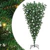vidaXL Sapin de No&euml;l artificiel pr&eacute;-&eacute;clair&eacute; &agrave; l'envers avec ensemble de boules