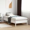 vidaXL Cadre de lit sans matelas blanc 90x190 cm bois de pin massif
