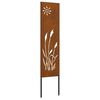 vidaXL Écran de confidentialité de jardin Fretwork Rouillé 32 x 140 cm