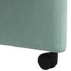 vidaXL Chaises de Salle &agrave; Manger avec Roues 2 pcs Vert marin Velours