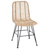 vidaXL Chaise de salle &agrave; manger 2 pcs Naturel 44 x 47 x 85 cm