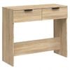 vidaXL Table console Ch&ecirc;ne sonoma 90x36x75 cm Bois d'ing&eacute;nierie