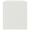 vidaXL Meuble TV blanc 99x39x44 cm acier