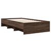 vidaXL Cadre de lit sans matelas ch&ecirc;ne marron 100x200 cm