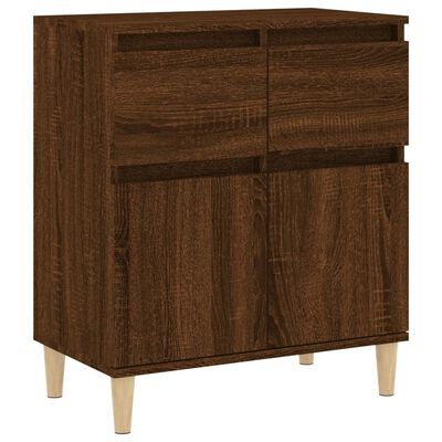 vidaXL Buffet Chêne marron 60x35x70 cm Bois d'ingénierie