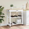 vidaXL Chariot de cuisine MONZA 84x40x88,5 cm bois massif de pin