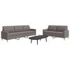 vidaXL Ensemble de canap&eacute;s 2 pcs taupe tissu