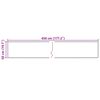 vidaXL Coureur de Tapis MARSA Cr&egrave;me 50 x 450 cm Polyester et PVC