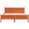 vidaXL Cadre de lit sans matelas cire marron 140x200cm bois pin massif