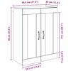 vidaXL Meuble mural Bois Ancien 69,5 x 34 x 90 cm