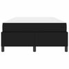 vidaXL Cadre de lit avec matelas Noir 120 x 200 cm tissu