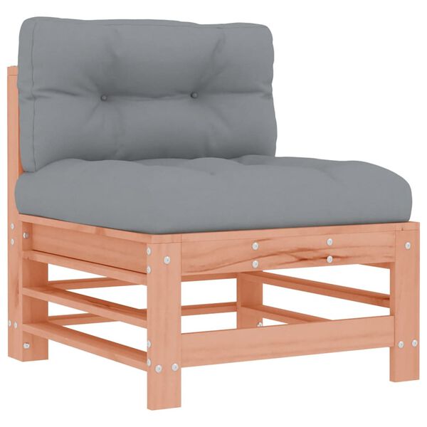 vidaXL Salon de jardin 3 pcs avec coussins bois massif douglas